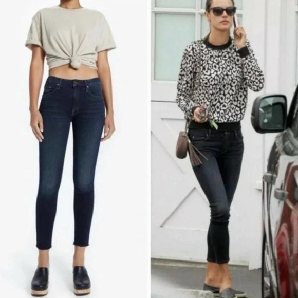 Mother The Looker Crop Coffee, Tea or Me Jeans 25 - Picture 1 of 11